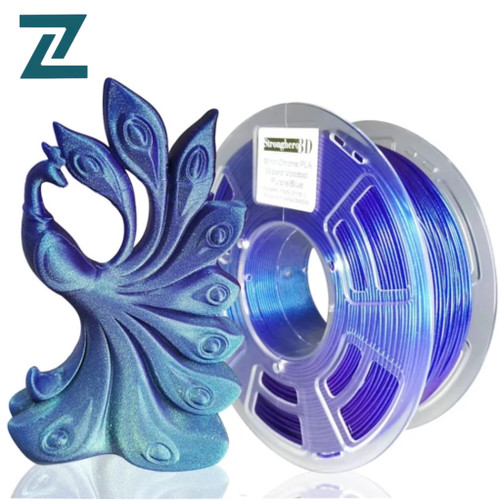 فیلامنت پرینتر سهبعدی Stronghero3D 1.75mm – دو رنگ بنفش و آبی، وزن ۱ کیلوگرم
