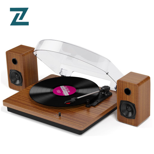 گرامافون بلوتوثی مدل M514 سه سرعته با اسپیکر داخلی و تبدیل وینیل به MP3