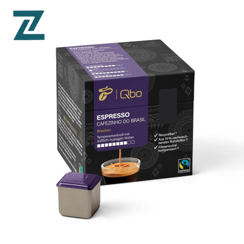 کپسول قهوه Tchibo Qbo Espresso Cafezinho do Brazil | طعم آجیلی و تند، شدت ۸/۱۰