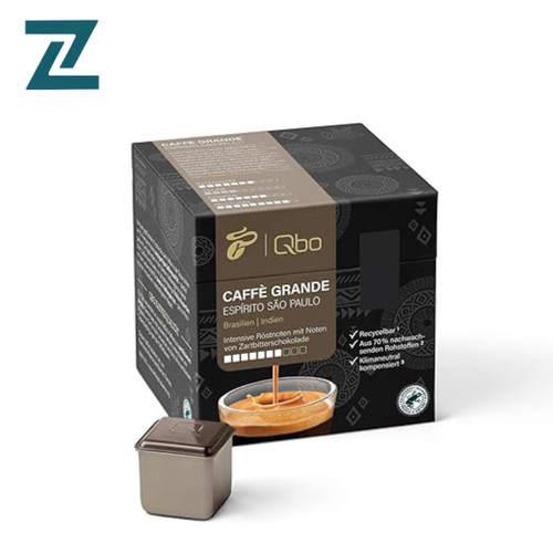 کپسول قهوه ممتاز Tchibo Qbo Caffè Grande Espírito São Paulo – ، شدت 7/10، عطری فوقالعاده